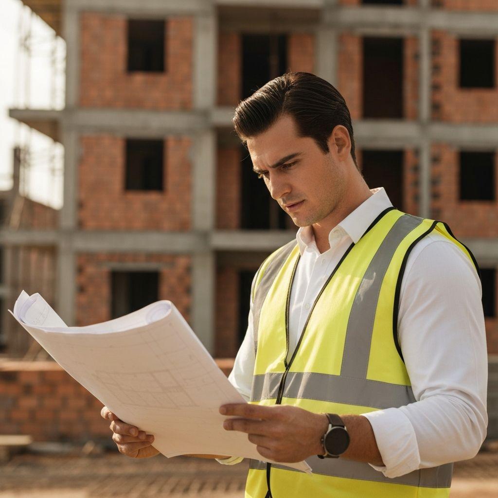Engenheiro em obra